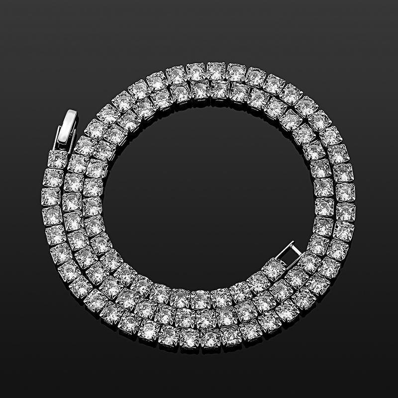 CARÁTIX 2.5–5mm Claw-Set CZ Iced Out Tennis Link Choker Necklace - CaratixJewelry